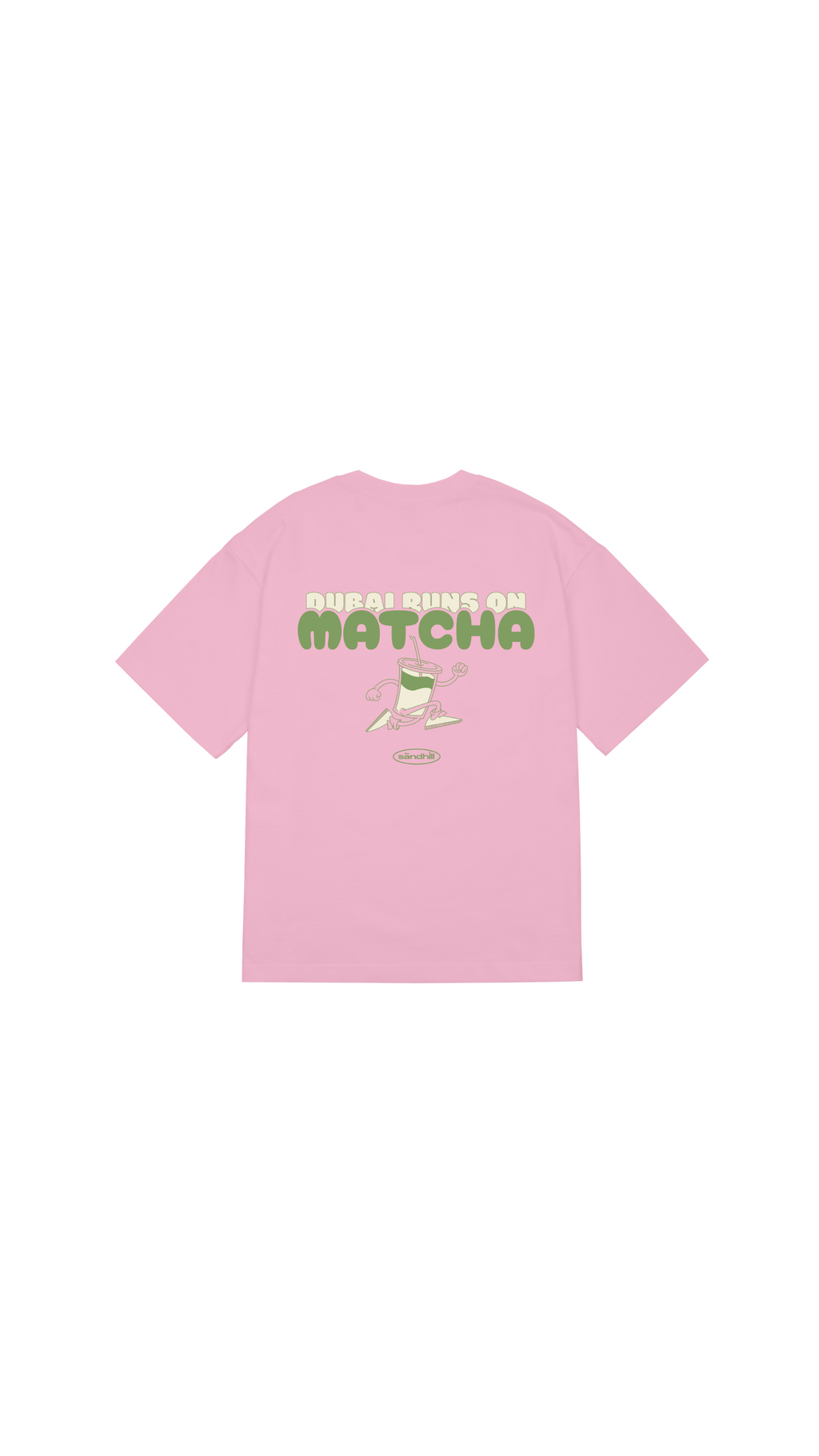 Dubai Runs On Matcha T-shirt (Front & Back Design)