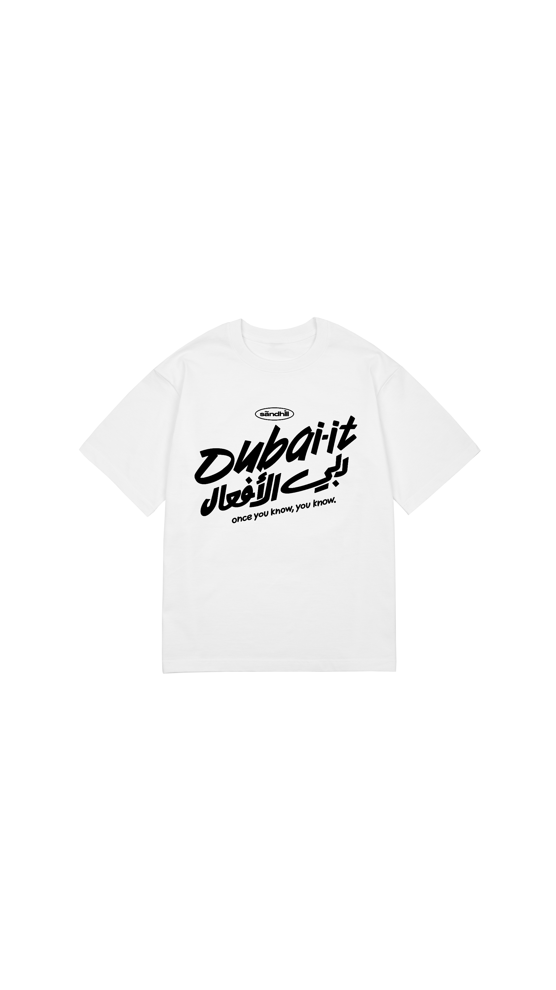 Dubai-It T-shirt White (Front Design)