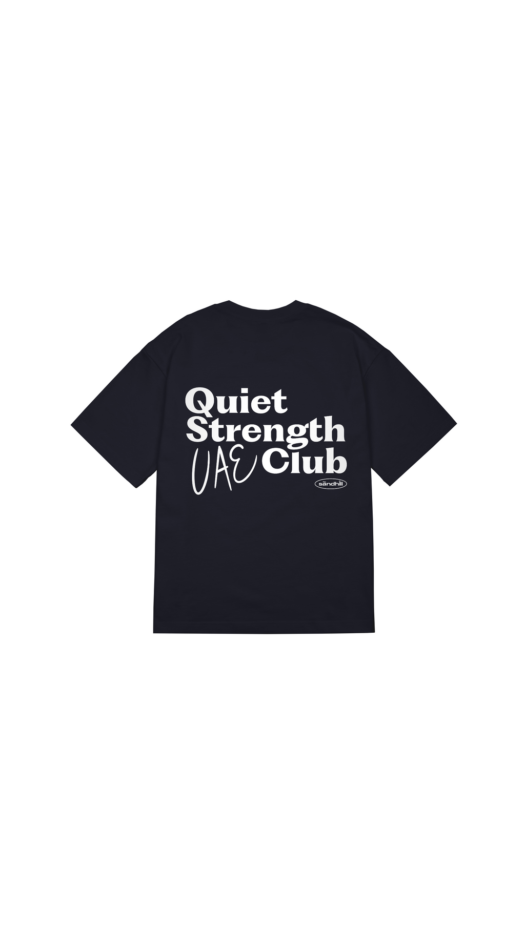 Quiet Strength Club UAE T-Shirt (Front & Back Design)